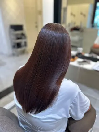 ロング パーマ 岡 龍太郎のヘアスタイル