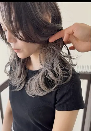 セミロング カラー 木下大地 HAIR Oneのヘアスタイル