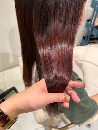 セミロング カラー レイヤー/お顔まわり 暖色カラー🍑Amiのその他イメージ