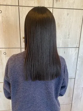 ミディアム カラー あいさ🤍ムラ無しカ ラー🤍のヘアスタイル