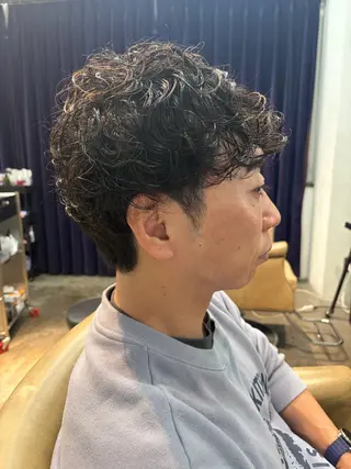ショート パーマ 妙見 知洋のヘアスタイル
