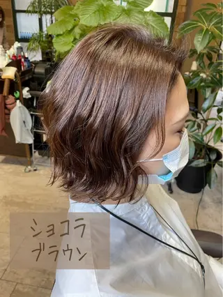 ショート カラー hair make ERTE所属・ヘアーメイクエルテ 六甲アイランド　宮田のヘアスタイル