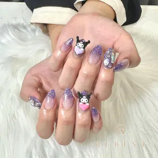 ネイル ❤️💛REBEST 付け放題Nailのネイルデザイン