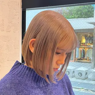 ミディアム カラー GO TODAY SHAiRE SALON 原宿本店所属・ボブ/レイヤー/ ハッシュカット/河内のヘアスタイル