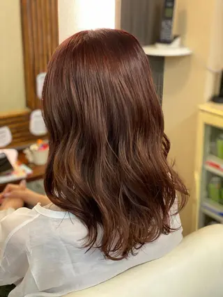 ミディアム カラー ヘアアレンジ メンズ 加藤 瑠美のヘアスタイル