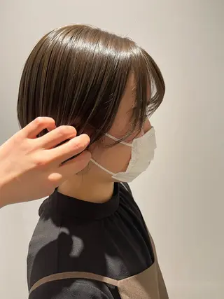 ショート ヘアアレンジ 髪質改善/縮毛矯正 艶カラー/珠聡のヘアスタイル