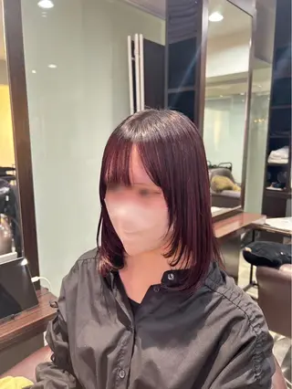 ミディアム カラー 坂本奈都美 🎀のヘアスタイル