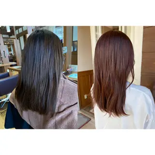 セミロング カラー ヘアアレンジ topstylist 野口 雅のヘアスタイル