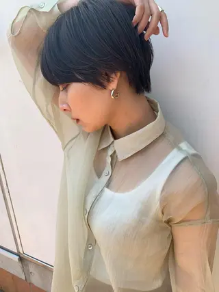 ショート calna by  elmo所属・ショート特化美容師 大阪京橋　大本　渉のヘアスタイル