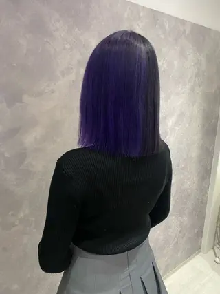 ミディアム カラー rilas博多所属・博多JYUI/ウルフ ハイトーン/デザインのヘアスタイル