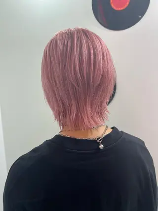 ショート カラー ヘアアレンジ 🧨ブリーチー×ボブ レイヤー💎じゅえるのヘアスタイル