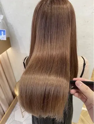 ロング カラー 透明感カラー🤎 中川智帆のヘアスタイル