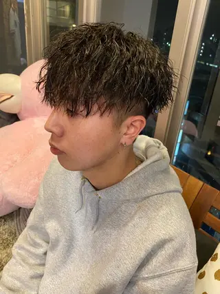 パーマ ヘアアレンジ メンズ men'slapis YUTOのヘアスタイル