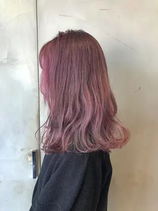 ミディアム カラー 圧倒的透明感カラー nana🦕のヘアスタイル