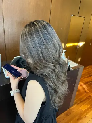 ロング カラー みわ/博多 ブリーチ/メンズヘアのヘアスタイル