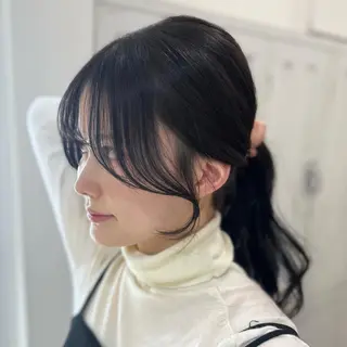 ロング カラー パーマ ヘアアレンジ CHIHIRO🤍 色っぽ韓国ヘアのヘアスタイル