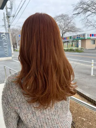 ロング hair and beauty QUATRO 赤塚店所属・QUATROカラー 予約‪のヘアスタイル
