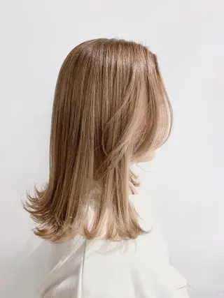 セミロング カラー Manami ♡のヘアスタイル