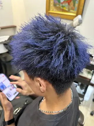 ショート カラー パーマ 柴田 大輔のヘアスタイル