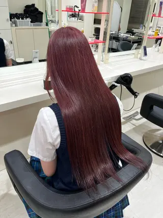 ロング カラー 🤍韓国大人っぽ ベージュMAI🤍のヘアスタイル