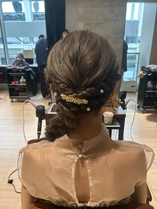 セミロング ヘアアレンジ 髙木美緒🌿 レイヤー/アレンジのヘアスタイル