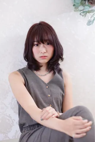 ショート ミディアム カラー 縮毛矯正⭐️ TAKAHIROのヘアスタイル