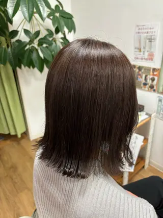 ミディアム カラー SALOWIN 岡山店所属・ボブ/艶カラー/ manaka 🥣のヘアスタイル