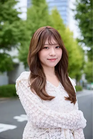 セミロング カラー パーソナルカラー 診断🍀マリンのヘアスタイル