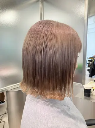 ミディアム カラー GOTODAY シェアサロン梅田NU茶屋町店所属・髪質改善/艶カラー 縮毛矯正/みほのヘアスタイル