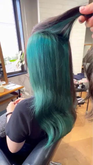 ロング カラー ✨ハイトーン カラーTAKUYA✨のヘアスタイル