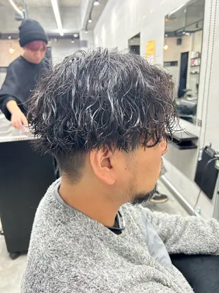 ショート パーマ メンズ 大和田 玲円/メンズ専門のヘアスタイル