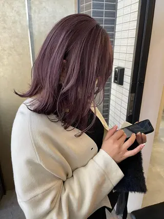 ミディアム カラー ダブルカラー /まつ毛パーマ🎀のヘアスタイル