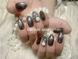 ネイル kao nail マグネット/長さだしのネイルデザイン