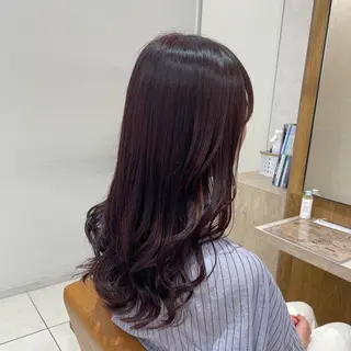 セミロング カラー 海老名で韓国風 HANA🌷のヘアスタイル