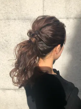 ミディアム カラー パーマ ヘアアレンジ apish aoyama所属・武 愛子の眉毛・アイブロウイメージ