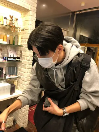 メンズ 韓国メンズヘア シンユウのヘアスタイル