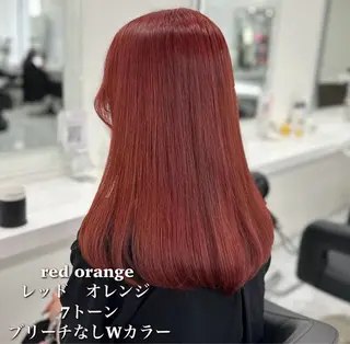 ロング カラー kazuki🍑韓国 トレンド暖色🫗のヘアスタイル