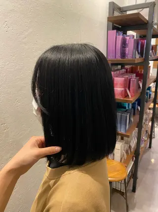 ミディアム カラー 希優🌺ソムリエ /ブリーチ/カットのヘアスタイル