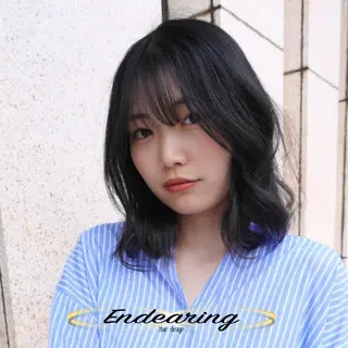 パーマ Endearing 銀座/レイヤーカットのヘアスタイル