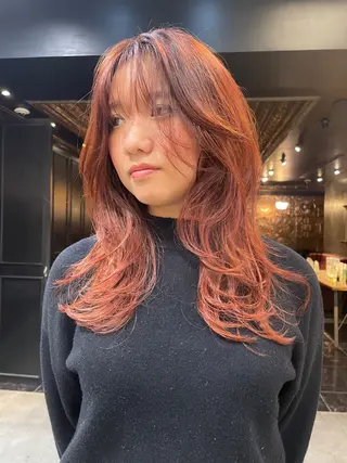 ロング カラー ルカ/ レイヤーカット🍓のヘアスタイル
