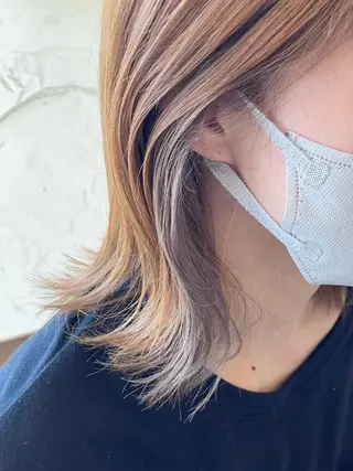 ミディアム カラー メンズ特化/パーマ指 名No.1/百瀬太郎のヘアスタイル