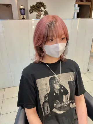 ミディアム カラー 山田勇真 ボブ/縮毛矯正/金山のヘアスタイル