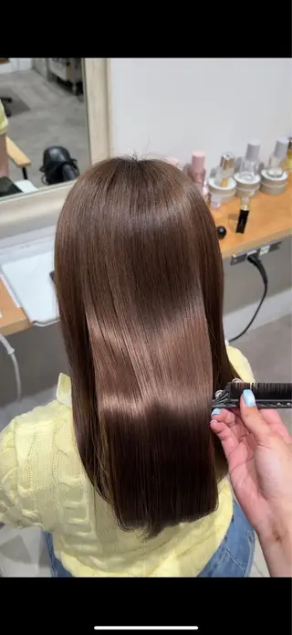 カラー 暖色艶カラー/ ハイトーン🪽美咲のヘアスタイル