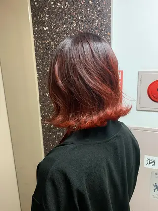 ミディアム カラー パーマ 🌈艶髪/髪質改善 新宿itouのヘアスタイル