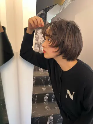 ショート カラー メンズ キッズ デザインカラー 原宿/キシタのヘアスタイル