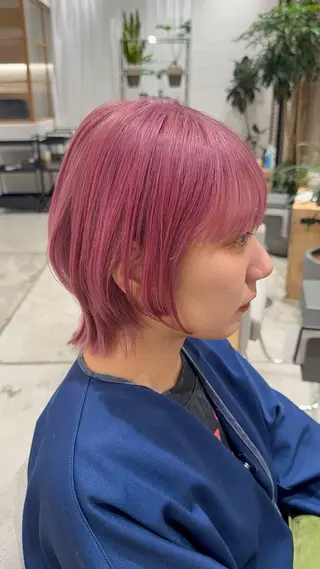 ショート カラー stair:case 武蔵小杉所属・髪質改善/ハイトーン 特化🧡‬‪田中颯士のヘアスタイル