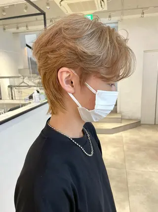 ショート カラー メンズ 🇰🇷カルマパーマ kaito🇰🇷のヘアスタイル