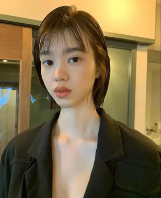 ショート カラー 似合わせカット⚪︎ /フェイスレイヤーのヘアスタイル