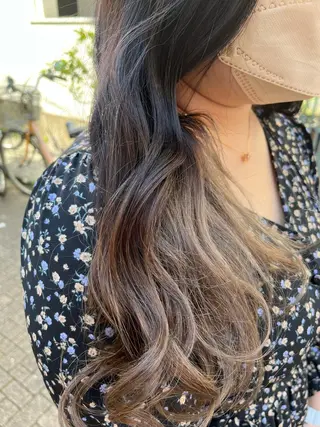 ロング カラー 原宿サロン代表 デザインカラー伊藤卓のヘアスタイル