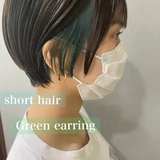 ショート カラー 舟橋 りんかのヘアスタイル